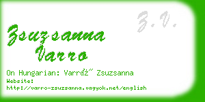 zsuzsanna varro business card